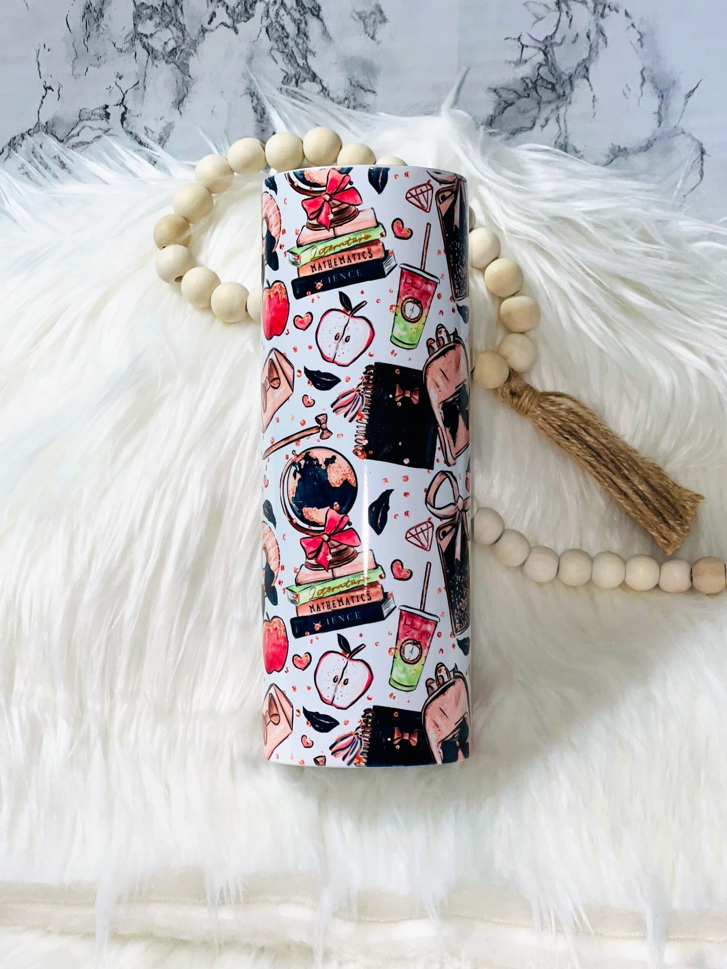 Coquette Teacher Tumbler 🎀📚