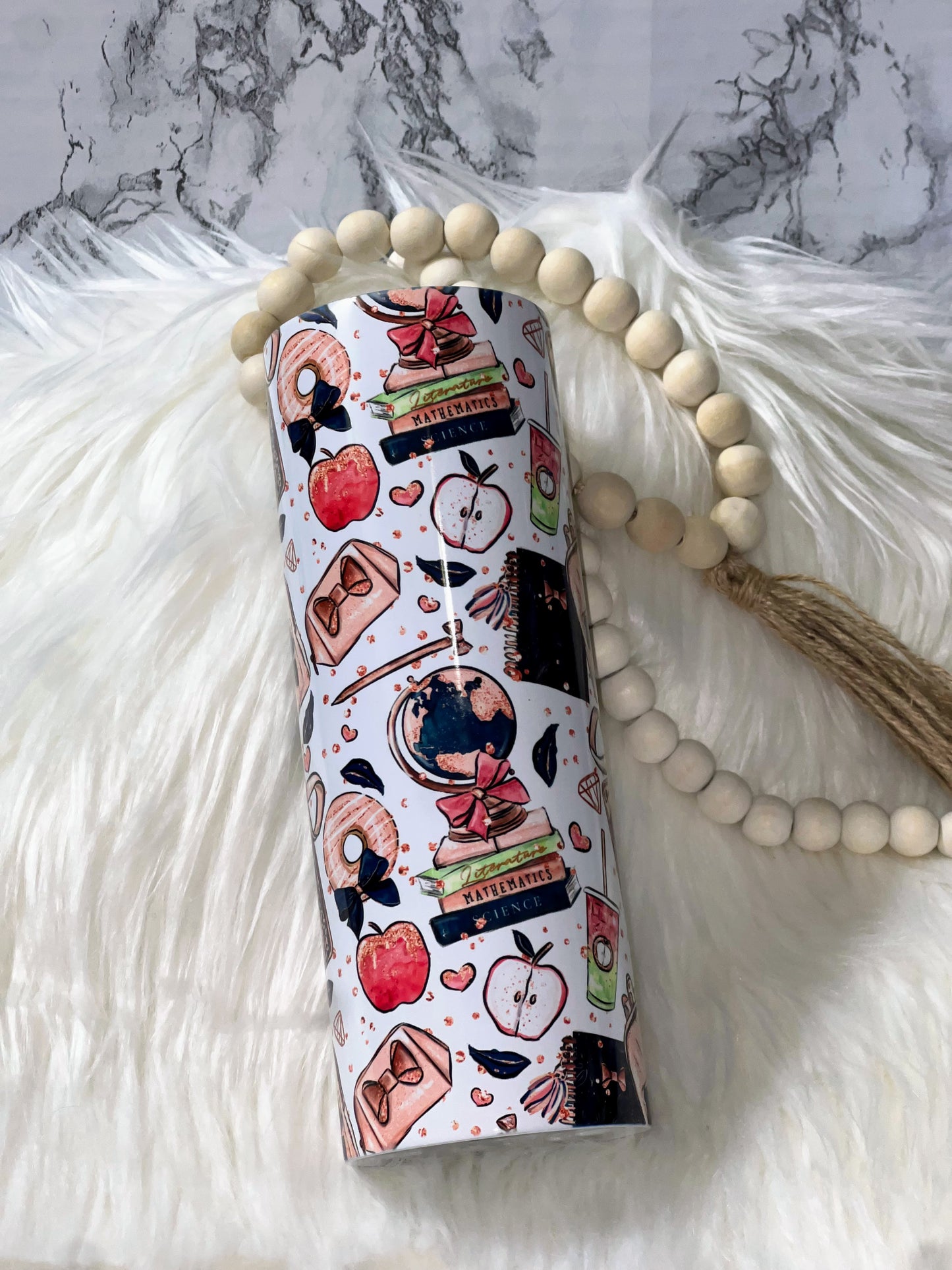 Coquette Teacher Tumbler 🎀📚
